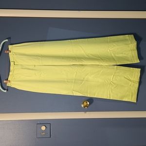 Escade wide leg lime green pants